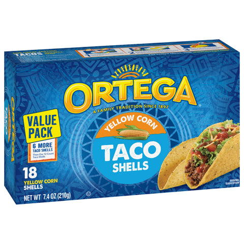 Ortega Yellow Corn Value Pack Taco Shells  7.4 OZ