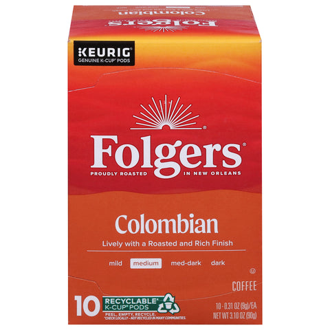 Folgers Medium Colombian Coffee 10