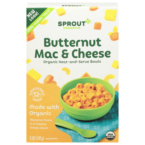 Sprout Organic Butternut Mac & Cheese - 5 OZ 8 Pack