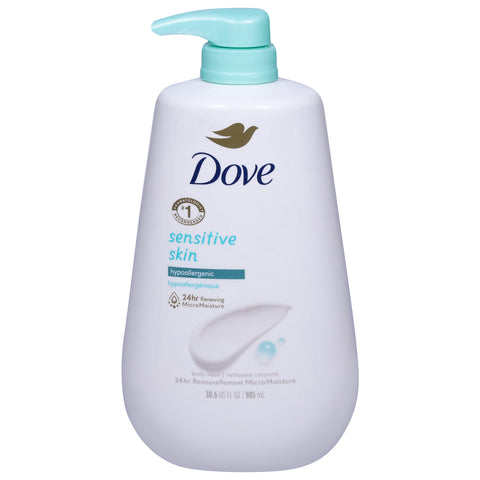 Dove Sensitive Skin Body Wash Pump 30.6 FZ