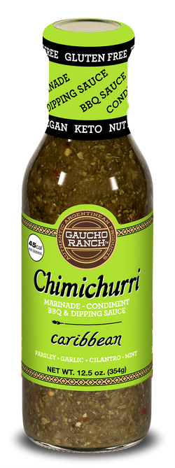 CORDOBA FOODS Gaucho Ranch Chimichurri, Caribbean Flavor - 12.5 OZ 6 Pack