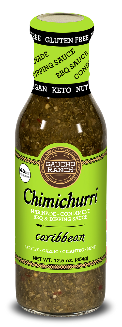 CORDOBA FOODS Gaucho Ranch Chimichurri, Caribbean Flavor - 12.5 OZ 6 Pack