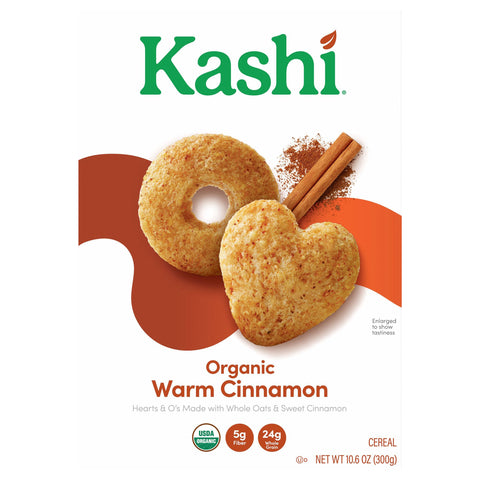 Kashi Breakfast Cereal Organic Warm Cinnamon Oat, Box - 10.6 OZ 10 Pack