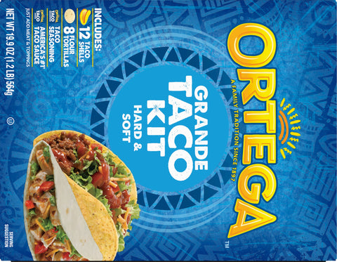 Ortega Grande Taco Dinner Kit 19.9 OZ