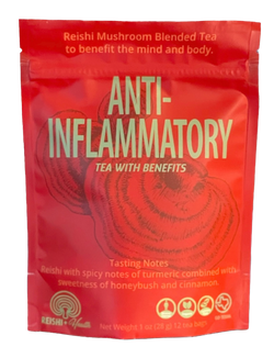 Reishi & Health ANTI-INFLAMMATORY Tea with Reishi Mushroom Tea bags - 1 OZ 12 Pack