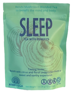 Reishi & Health SLEEP Tea with Reishi Mushroom Tea Bags - 1 OZ 12 Pack