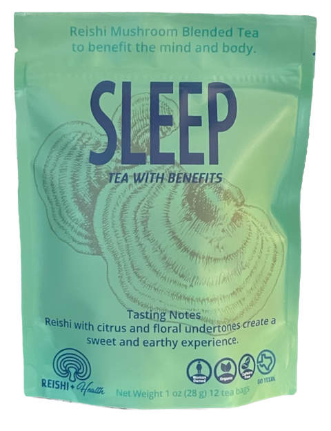 Reishi & Health SLEEP Tea with Reishi Mushroom Tea Bags - 1 OZ 12 Pack