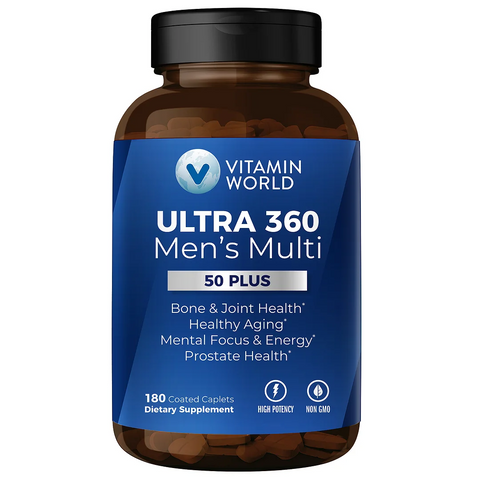 Vitamin World Usa ULTRA 360 Men's Multi 50+ - 180 CT 12 Pack