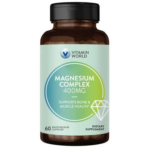 Vitamin World Usa Triple Magnesium Complex 400mg - 60 CT 12 Pack