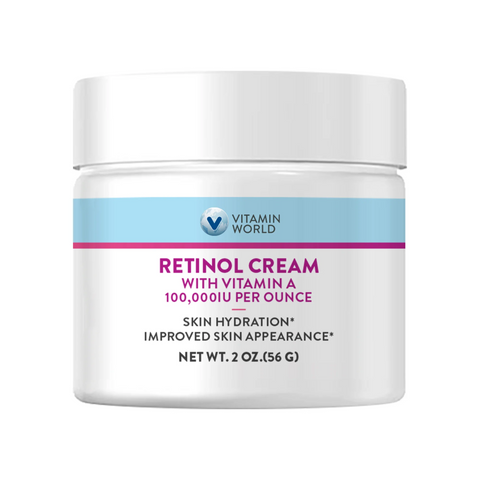Vitamin World Usa Retinol Cream with Vitamin A 100,000IU - 2 OZ 12 Pack