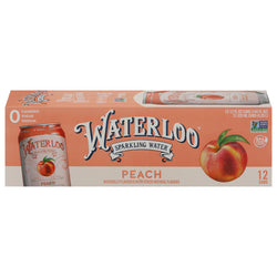 Waterloo Sparkling Water Peach - 144 FZ 2 Pack