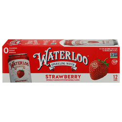 Waterloo Sparkling Water Strawberry - 144 FZ 2 Pack