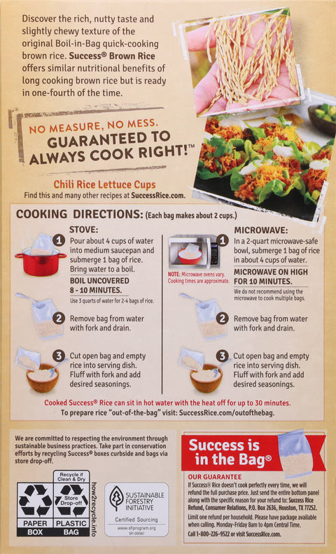 Success Rice Boil In Bag Brown 14 OZ