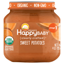 Happy Baby Organics Stage 1 Sweet Potato - 4 OZ 6 Pack