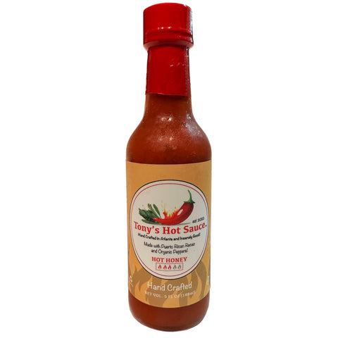 Tony's Hot Sauce Company Hot Honey Hot Sauce - 5 FL OZ 12 Pack