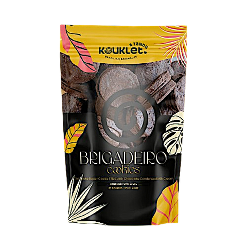 Kouklet Brazilian Bakehouse Double Chocolate Cookies - 6.3 OZ 12 Pack