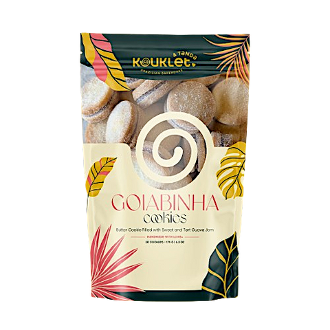Kouklet Brazilian Bakehouse Guava Jam Cookies - 6.3 OZ 12 Pack