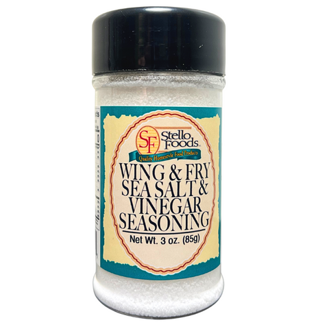 Stello Foods Spices - Wing & Fry Seasoning - Sea Salt and Vinegar 3 oz