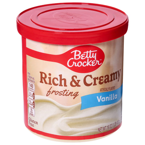 Betty Crocker Rich & Creamy Vanilla Frosting 16 OZ
