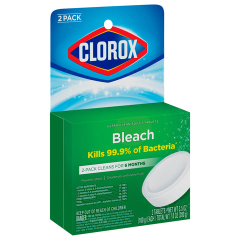 Clorox Ultra Clean Toilet Tablets With Bleach 7 OZ