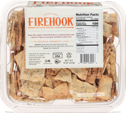 Firehook Organic Everything Baked Crackers 8 oz