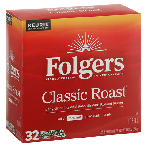 Folgers Classic Medium Roast Coffee 9.03 OZ