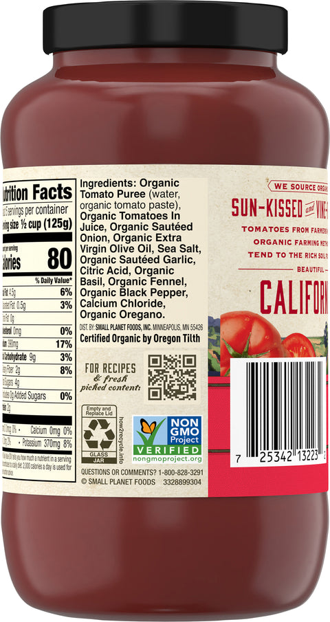 Muir Glen Organic Marinara Pasta Sauce 23.5 OZ