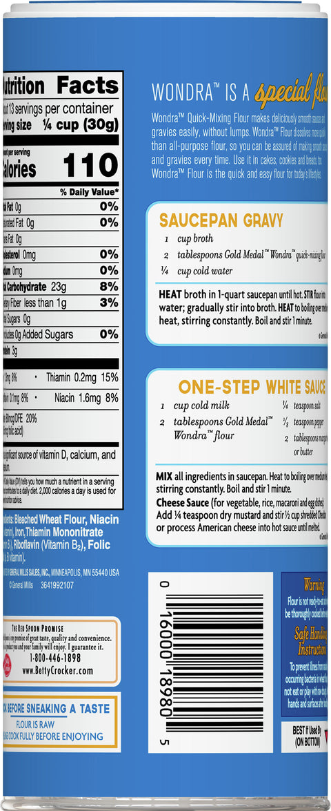 Gold Medal Wondra Quick Mixing All Purpose Flour 13.5 OZ