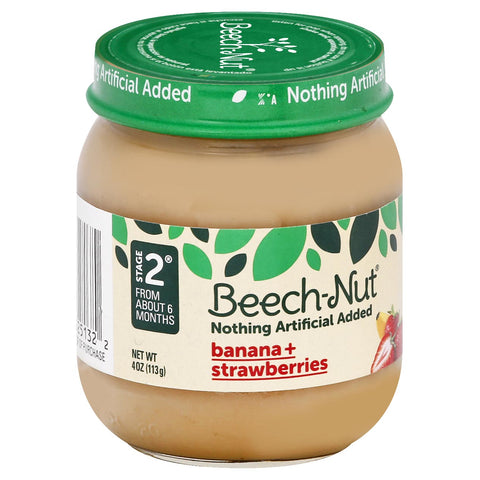 Beechnut Stage 2 Chiquita Banana & Strawberry 4 OZ