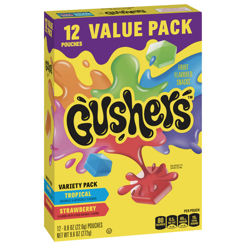 Betty Crocker Fruit Gushers Variety Pack 9.6 OZ