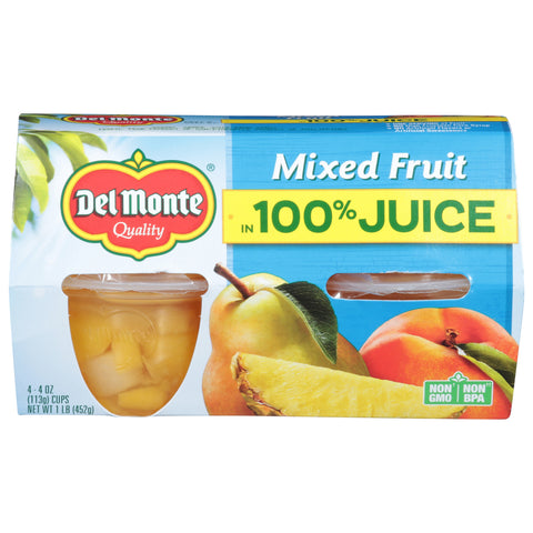 Del Monte Fruit Cups Mixed 16 OZ