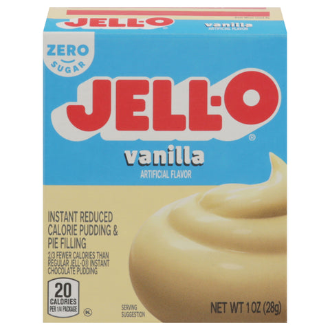 Jell-O Mix Pudding Instant Sugar Free Vanilla - 1 OZ 24 Pack
