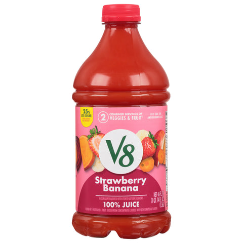 V8 100% Juice Fusion Strawberry Banana 46 FZ