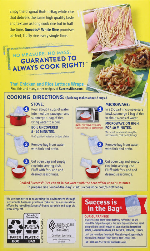 Success Rice Boil In Bag White 14 OZ