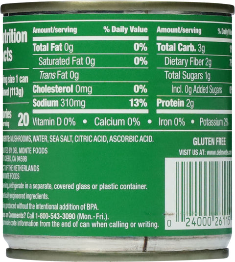 Del Monte Fresh Cut Stems & Pieces Mushrooms 4 oz