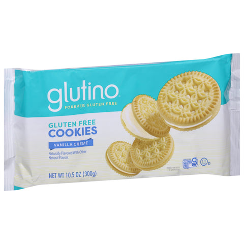 Glutino Gluten Free Vanilla Creme Sandwich Cookie 10.5 OZ