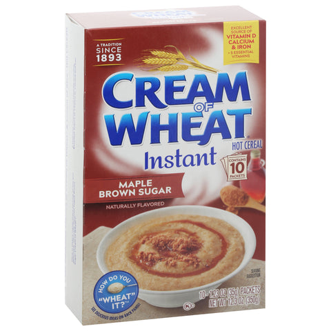 Cream Of Wheat Instant Maple Brown Sugar 12.3 OZ
