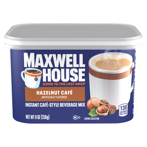 Maxwell House International Cafe Coffee Drink Mix Hazelnut 9 OZ