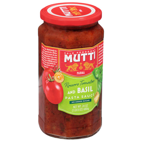 Mutti Rossoro Tomatoes and Basil Pasta Sauce 24 oz