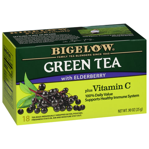 Bigelow Green Tea With Elderberry 18 CT