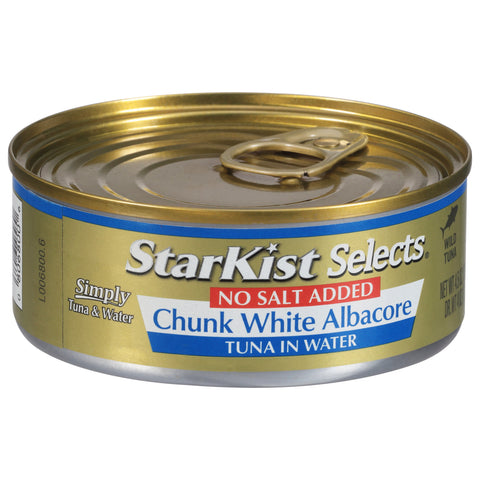 Starkist Tuna Chunk White Low Salt 4.5 OZ