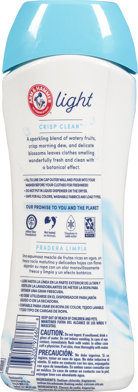 Arm & Hammer Light In-Wash Crisp Clean Scent Booster 18 oz