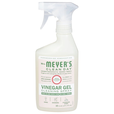 Mrs. Meyer's Clean Day Vinegar Gel Apple Blossom Scent Cleaning Spray 16 fl oz - 12 FZ 6 Pack