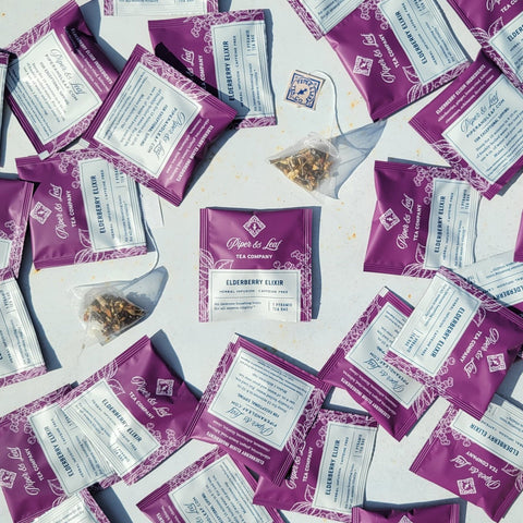 Elderberry Elixir Case of Individually Wrapped Tea Bags- 50ct