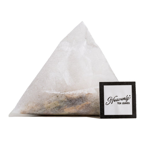 Organic Lemon Ginger, Compostable Pyramid Herbal Tea Bags, 50 Count