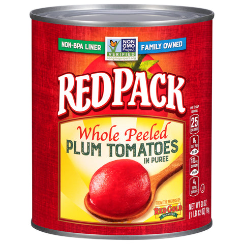 Red Pack Tomatoes Whole Peeled In Puree 28 OZ