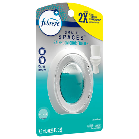 Febreze Small Spaces Air Freshener Bathroom Odor Fighter, .25 fl. oz.
