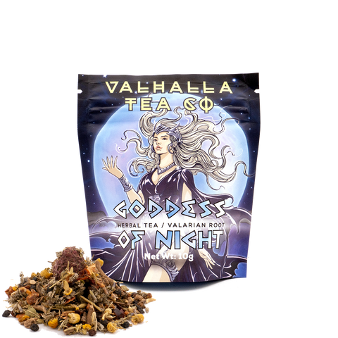 Goddess of Night | Valerian Root, Chamomile, Lavender | Herbal Tea | Non-Caffeinated