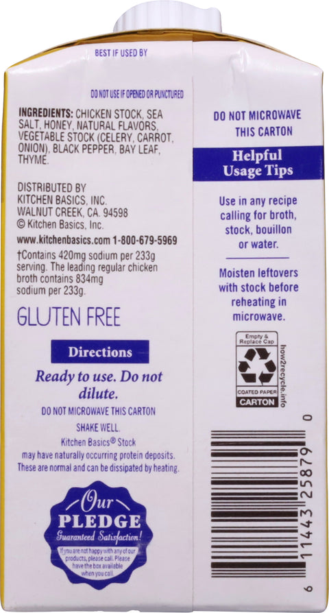 Kitchen Basics Original Chicken Stock for Cooking 8.25 oz