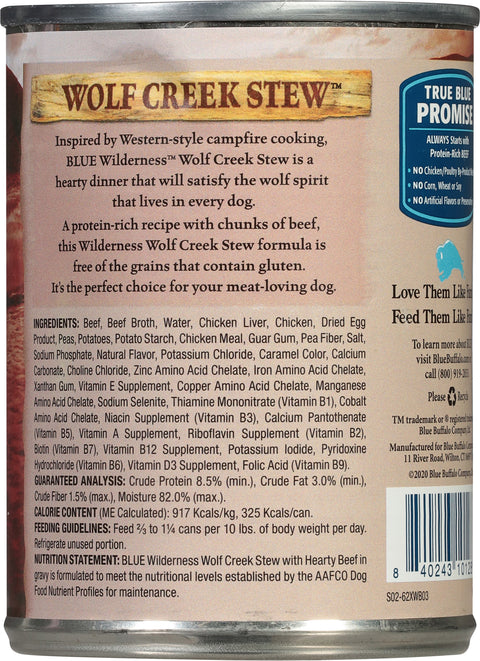 Blue Buffalo Wilderness Grain Free Dog Food 12.5 OZ